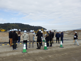 水無川砂防施設群の無人化施工 写真