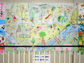 児童館の子供たちが描いた『みんなの北見』